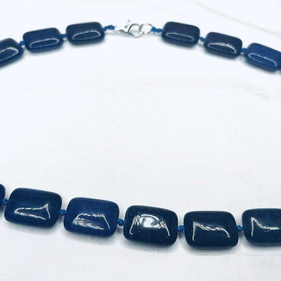 Vintage Lapis Lazuli Necklace – Natural Stone, 46 cm, Canada - Picture 5 of 10